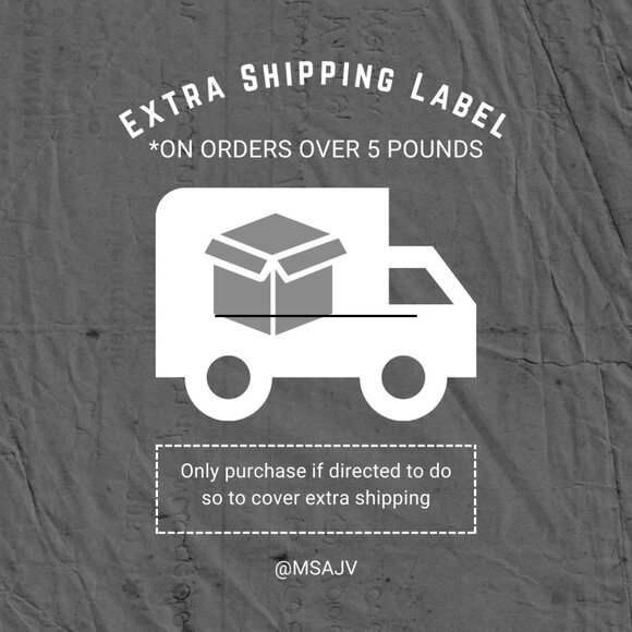 EXTRA SHIPPING LABEL FOR LIVE SHOWS - Picture 1 of 1